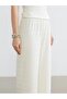 Elastic Waist Textured Women's Trousers (S6) - 3
