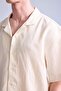 Boxy Fit Apaş Collar Woven Short Sleeve Shirt H3964Ax26Sm - 5