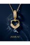 Women's Vip Necklace with Heart Figure and Baguette Stone Love Series 45 cm - 6