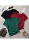 3 Pieces of Plain Regular Fit (V-Neck) Women's T-Shirts
