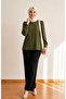 Women's Khaki Comfortable Fit Blouse Long Sleeve Stylish Daily and Office Combination - 4