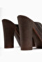 Jemina Brown Platform Heeled Women's Slippers - 6