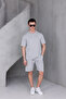 Erkek Basic Oversize T-shirt,Şort ,Çorap Üçlü Takımı - 3
