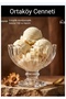 Ice Cream Bowl 6 Pieces Booza Footed Glass Healthy Product 150 Cc Volume Guest Catering Set Presentation Set