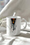 Abstract Art Drop Pattern 330ml Printed White Ceramic Mug Cup - 2