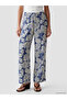 Nevavm Women's Patterned Trousers with Elastic Waist - 2