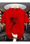 Keb 1. quality printed oversize t-shirt daily t-shirt trendy fashion and modern style style 100% organic cotton relaxed fit slit round neck