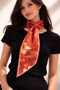 3-Piece Floral Patterned Twilly Scarf Set – Colorful Women's Neck Scarf Collection - 2