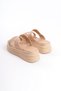 Sarah Flat Heeled Stone Striped Thick and Orthopedic Sole Women's Slippers Ctt - Ten - 5