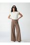 Trendlucky Women's Wide Leg Pants with Zipper at the Waist - 2