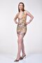 Steel Accessory Mini Dress - Green - 6