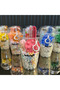 Pop-Cup Stationery Set - Glitter Pen, Ballpoint Pen, Highlighter, Keychain, 5 Stickers - 2
