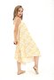 Jumpsuit with Adjustable Straps and Linen Pattern - Yellow - 3