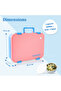 Stainless Steel Lunch Box for Kids – 800ml with 150ml Food Jar- Pink - 8