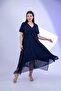 Women's Plus Size Skirt Hem Chiffon Dress - 7