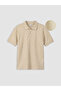 Lcw Kids Polo Collar Textured Boys' T-Shirt - 2