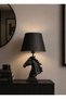 Modern Horse Lampshade Black Gold Bust Lampshade Sculpture – Black Hat Decorative Table Lamp, Stylish Living Room & - 5