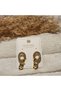 Xuping Jewelery Gold Chain Detailed Stone Earrings