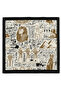 Egyptian Motif Pattern Bandana Scarf 50*50 cm