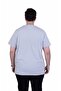 Men's Oversize Crew Neck T-Shirt Fortoday 26133 Stone Gray - 3