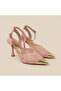 Dantele Metal Toe Detailed Lace Heeled Shoes - 5