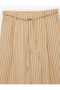Viscose Fabric Tie-Waist Pocketed Straight Wide-Leg Striped Trousers - 5