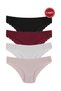 Women's 4-Piece Gathering High Waist Panties - 2