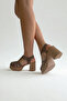 Mink Suede Platform Strappy Women's Sandals P9012 - 5