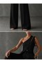 Black Hera Model High Waist Wide Leg Pants – Hürrem Fabric Ecru Premium Flowy Women's Pants - 4