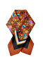 وشاح / باندانا منقوشة بالزهور مقاس 50×50 سم - 4