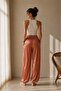 Satin Fabric Baggy Cut Balloon Pants - 2
