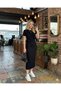 Women's Modal Fabric Midi Length Summer Dress with Lace-Up Details - 2