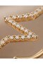 Zircon Stone Detailed Star Earrings - 5