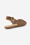 Women's Mesh Hand-Knitted Strappy Mary Jane Daily Ballet Flats Malinda Tan Straw - 8
