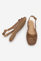Women's Mesh Hand-Knitted Strappy Mary Jane Daily Ballet Flats Malinda Tan Straw - 9