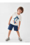 Ecru Printed Boys' T-Shirt and Shorts 2-Pack - 2
