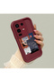 Infinix Note 50 Pro 4g Compatible Claret Red Frame Vintage Photo Collage Motif Flexible Silicone Case