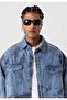 Washable Oversize Denim Jacket - 6
