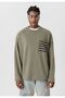 Oversize Sweatshirt with Pocket Detail