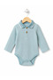 100% Cotton Polo Collar Long Sleeve Baby Bodysuit