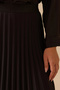 Galaxi Women's Plus Size Pleated Detailed Skirt 4006 Black - 2