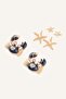 Women's Sea Themed 3-Piece Earring Set H7406Axns - 2