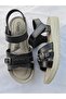 Four-Strap, Velcro, Orthopedic, Stylish Design, Comfortable Faux Leather Sandals. - 3