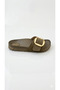 Women's Gold Single Buckle Anatomical Comfortable Stylish Soft Sole Slippers - 4