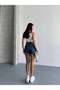 Trend Special Design Tint Washing Laser Detail Frayed Denim Jean Shorts - 5