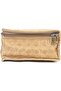 Square Satin Jewellery Storage Bag with 10 Seprate pouches inside/travelling jewellery kit for Bangle,Earring, Necklace set. (Golden) - 2