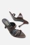 Cansu women's heeled slippers with belt a012 - k525 - 5
