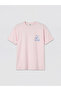 Pink Snoopy Printed 100% Cotton Women's T-Shirt - 5