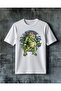 Green Monster Aggressive Printed Oversize T-Shirt