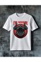 Evil Warrior Kafatasi Printed Oversize T-Shirt
